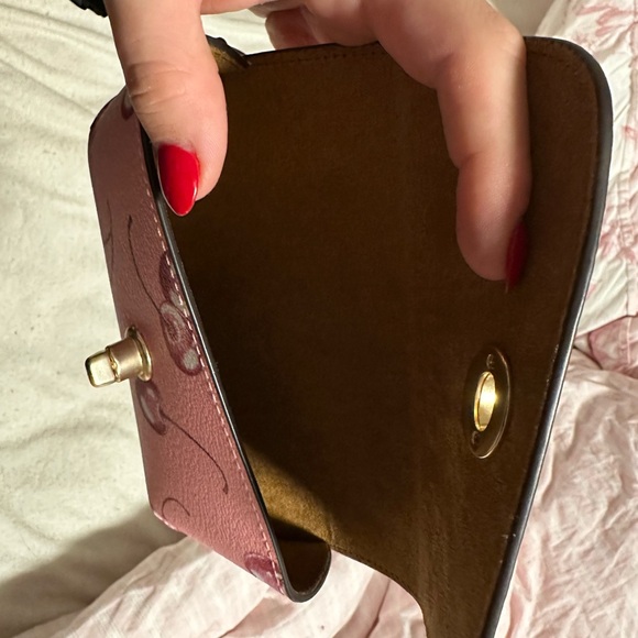 Coach Pink Cherry Print Glasses Case - Picture 3 of 3